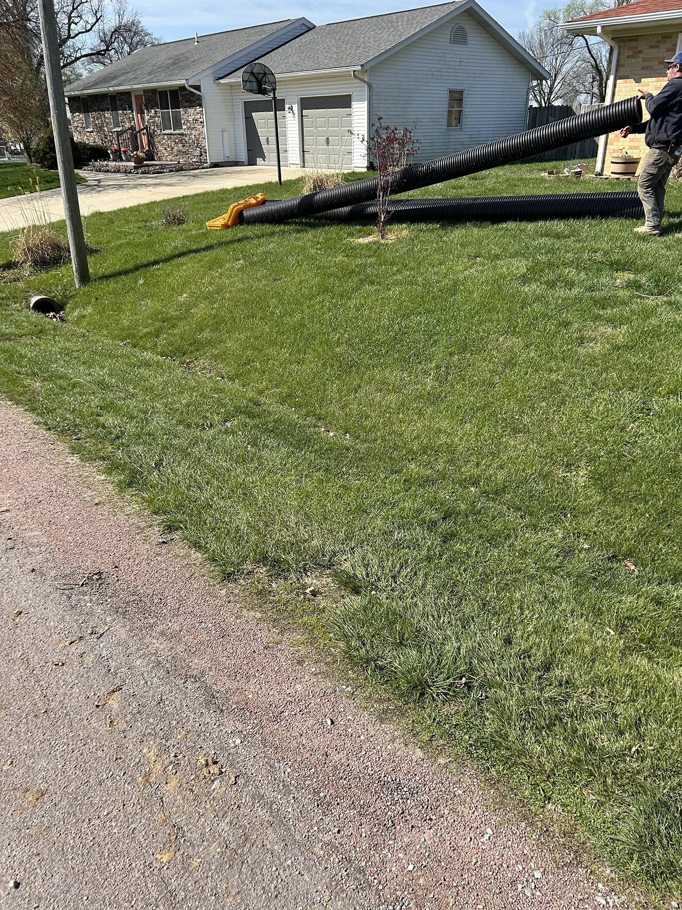 ASA Construction SVC. LLC - Belleville IL - Culvert Install to Level Out Front Yard