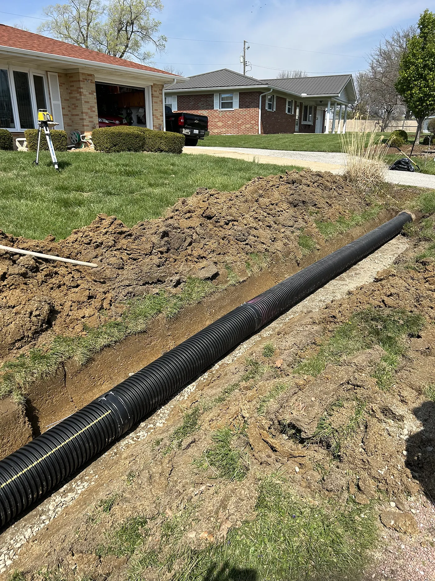 ASA Construction SVC. LLC - Belleville IL - Culvert Install to Level Out Front Yard