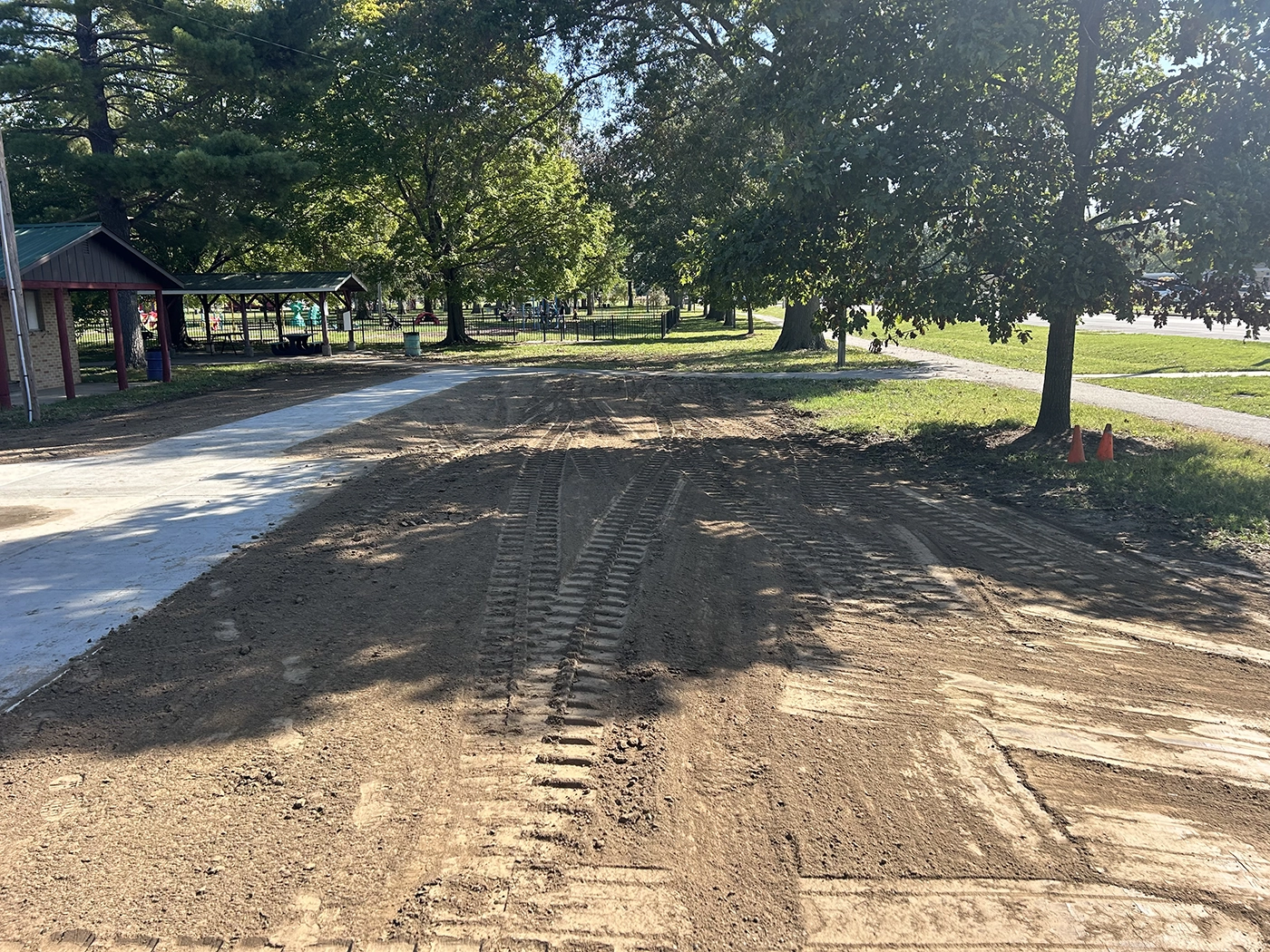 ASA Construction SVC. LLC - Belleville IL - Grade work Before Sod at Mascoutah Splash Pad