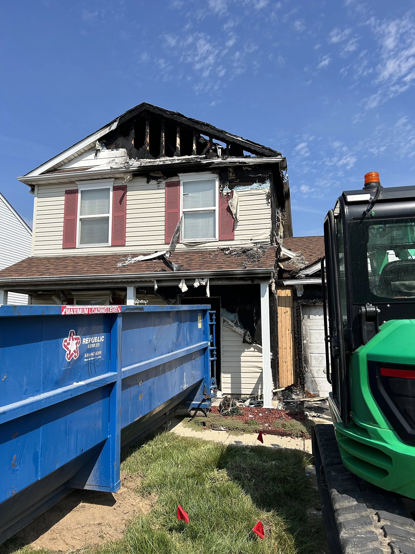 ASA Construction SVC. LLC - Belleville IL - House Demolition Due to Fire