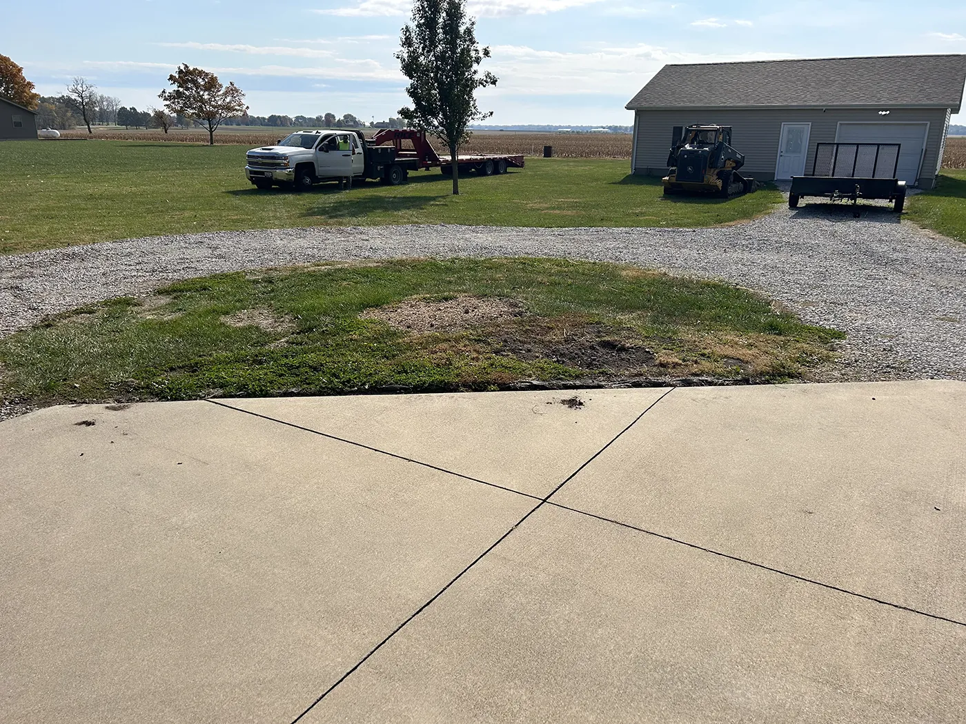 ASA Construction SVC. LLC - Belleville IL - Added Onto Driveway & Rerocked With Weed Barrier