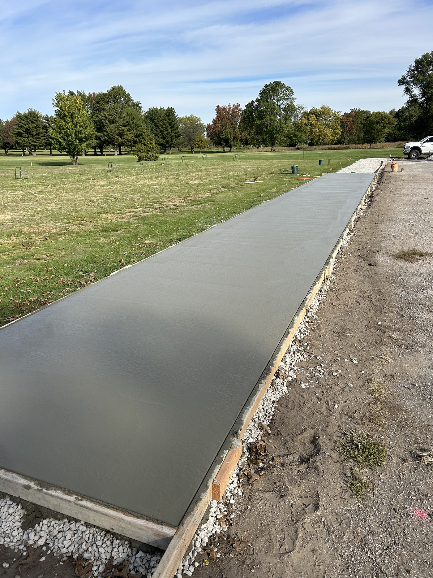 ASA Construction SVC. LLC - Belleville IL - Pump Pad With Footing and 8 Inch Drain Along With 8x75 Driving Range Pad